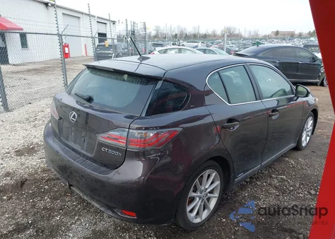 2012 Lexus Ct 200H Premium из США, поврежденный, VIN JTHKD5BH9C2056510
